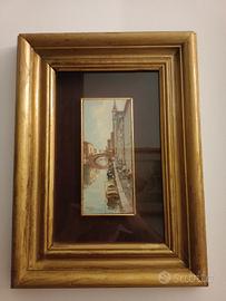 Quadro olio su tavola Gino Donaggio Chioggia 
