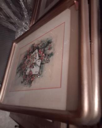 4 quadri con carte ,picche,cuori,quadri,fiori