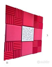 Pannelli fonoassorbenti kit acustico 150x150x5cm