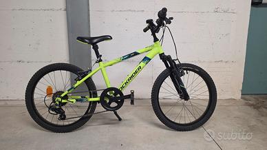 Bici MTB Rockrider ST 500 20" - Giallo Fluo