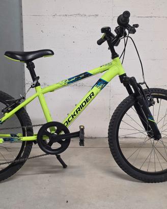 Bici MTB Rockrider ST 500 20" - Giallo Fluo