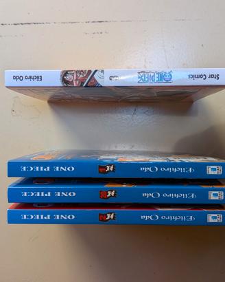 One Piece Manga 4 Volumi (1, 2, 20 Classic, 3 New)
