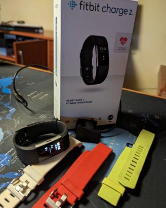 FITBIT Charge 2 + carica batteria + cinturini