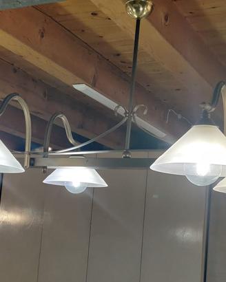 Lampadario ottone/bronzo
