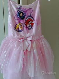 Vestito carnevale principesse Disney 4 anni