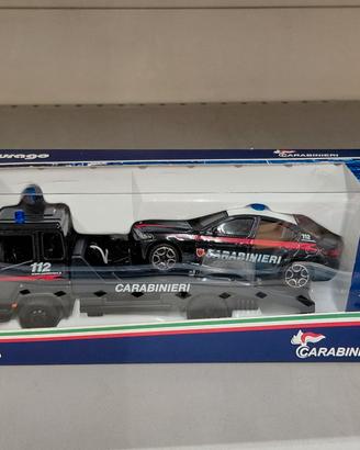Carroattrezzi +Auto Carabinieri 1:43 Burago 