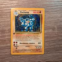 Carta pokemon Machamp holo prima edizione nm