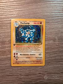 Carta pokemon Machamp holo prima edizione nm