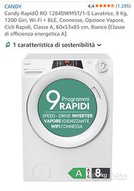 lavatrice Candy 8kg classe A