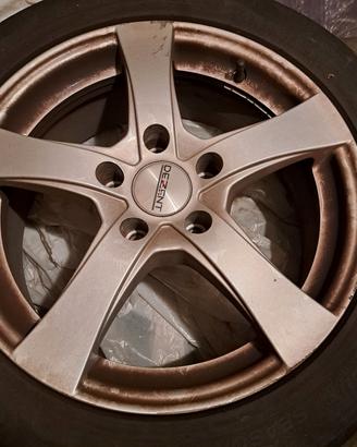 4 gomme invernali usate + cerchi