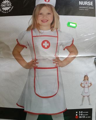 Vestito da infermiera 10/12 anni nuovissimo