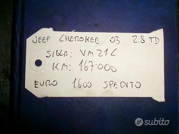 Motore jeep cherokee 2003 2.8td