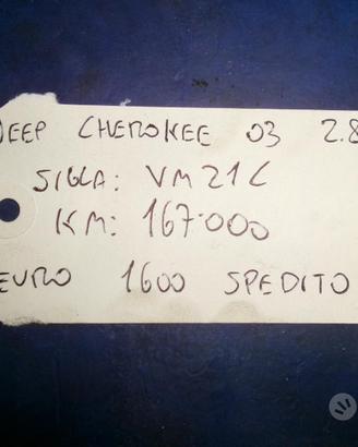 Motore jeep cherokee 2003 2.8td