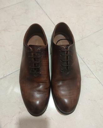 Scarpa oxford stringata testa di moro zara n° 42