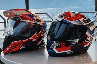 Caschi da moto HJC e AIROH.