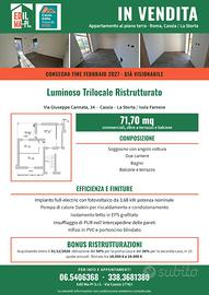 Luminoso Trilocale Ristrutturato-Via G. Cannata,34