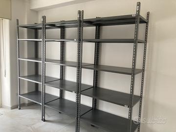 9 Scaffalature Grima in acciaio di 100x60x240 cm