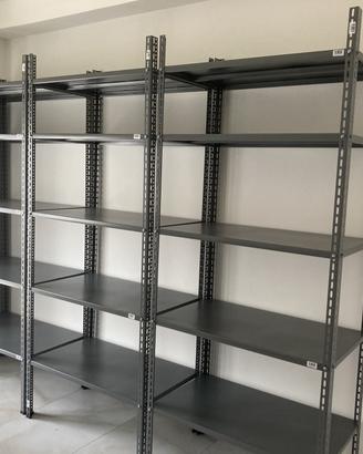 9 Scaffalature Grima in acciaio di 100x60x240 cm