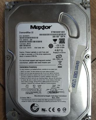 Hard disk Maxtor 320 GB