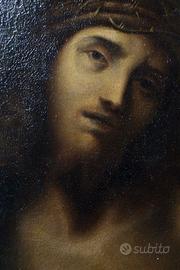 Antico dipinto XVI sec. Cristo coronato