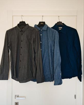 lotto di camicie da uomo taglia L