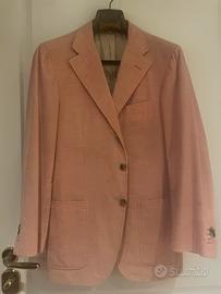 Giaccha velluto mille righe colore rosa salmone