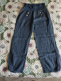 Pantalone premaman in Lino