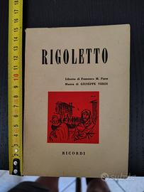 Libretto opera "Rigoletto" edizione Ricordi