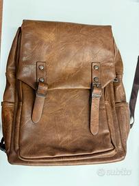 Zaino borsa in pelle nuova