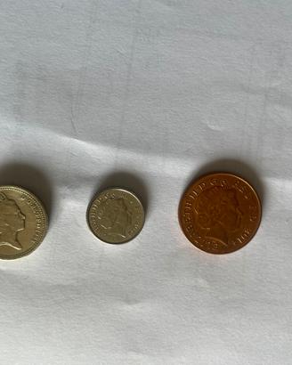 Varie Monete 200 lire one pound antiche