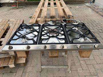 Piano cottura a gas SMEG incasso Inox 5 zone 90cm