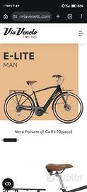 Bici elettrica via Veneto e-lite man e lady nuova