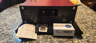 Preamplificatore phono a valvole +Denon dl 102