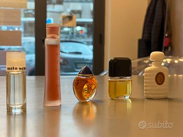 Set 5 mini profumi di marca da collezione