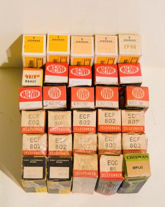Lotto 30 valvole nuove, brand importanti