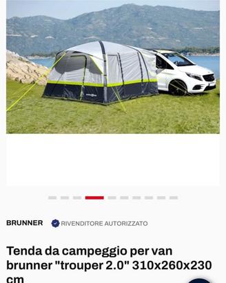 Tenda da campeggio per van