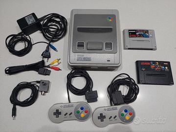 Supernintendo snes completo di cavi e 2 giochi