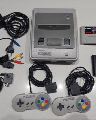 Supernintendo snes completo di cavi e 2 giochi