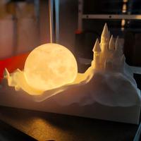 Città illuminata dalla luna lights lampada luce le