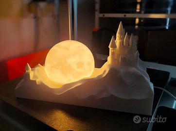 Città illuminata dalla luna lights lampada luce le