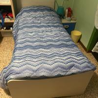 LETTO SINGOLO , CON MATERASSO E RETE A DOGHE 2,00