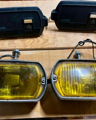 Fari Fendinebbia Lucas con Coprifari Epoca Vintage