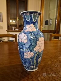 Vaso decorativo in ceramica Motivo floreale cinese