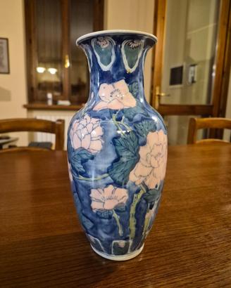 Vaso decorativo in ceramica Motivo floreale cinese