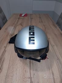 casco momo design jet X Silver Taglia M