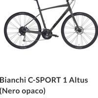 Bicicletta Bianchi C-Sport 1 Altus 24 (nero opaco)