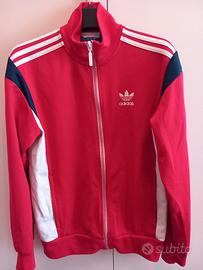 Felpa Adidas vintage anni 80' con zip cerniera S