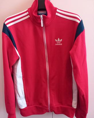 Felpa Adidas vintage anni 80' con zip cerniera S