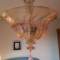 lampadario in vetro di Murano 