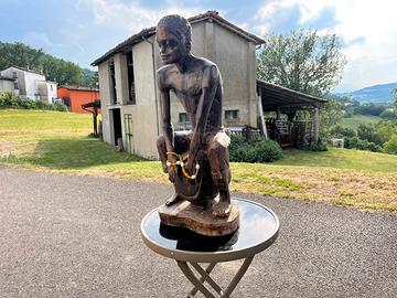 Scultura in legno- Firmata F. Desfontaines